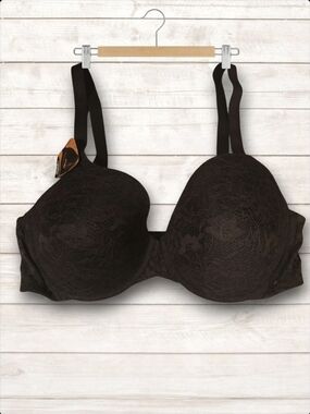 Maidenform Black Lace Overlay-Size 40D